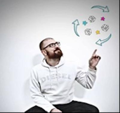 Foto di Pasquale Facchini, game designer, enigmista e ludologo, informatico.