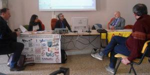 Foto della conferenza sul gioco che è avvenuta il 14 aprile 2018 a Faenza.
