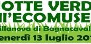 850x250titoloNotteVerde13luglio18-300×88 Logo della Notte Verde all'Ecomuseo di Villanova di Bagnacavallo, Ravenna.