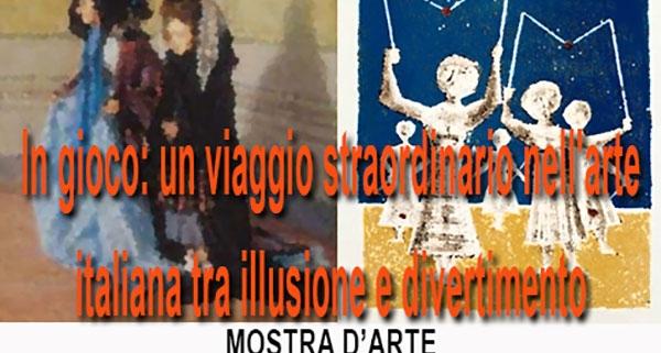 collage di foto che illustrano quadri della mostra