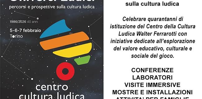 universi ludici a Torino febbraio 2026